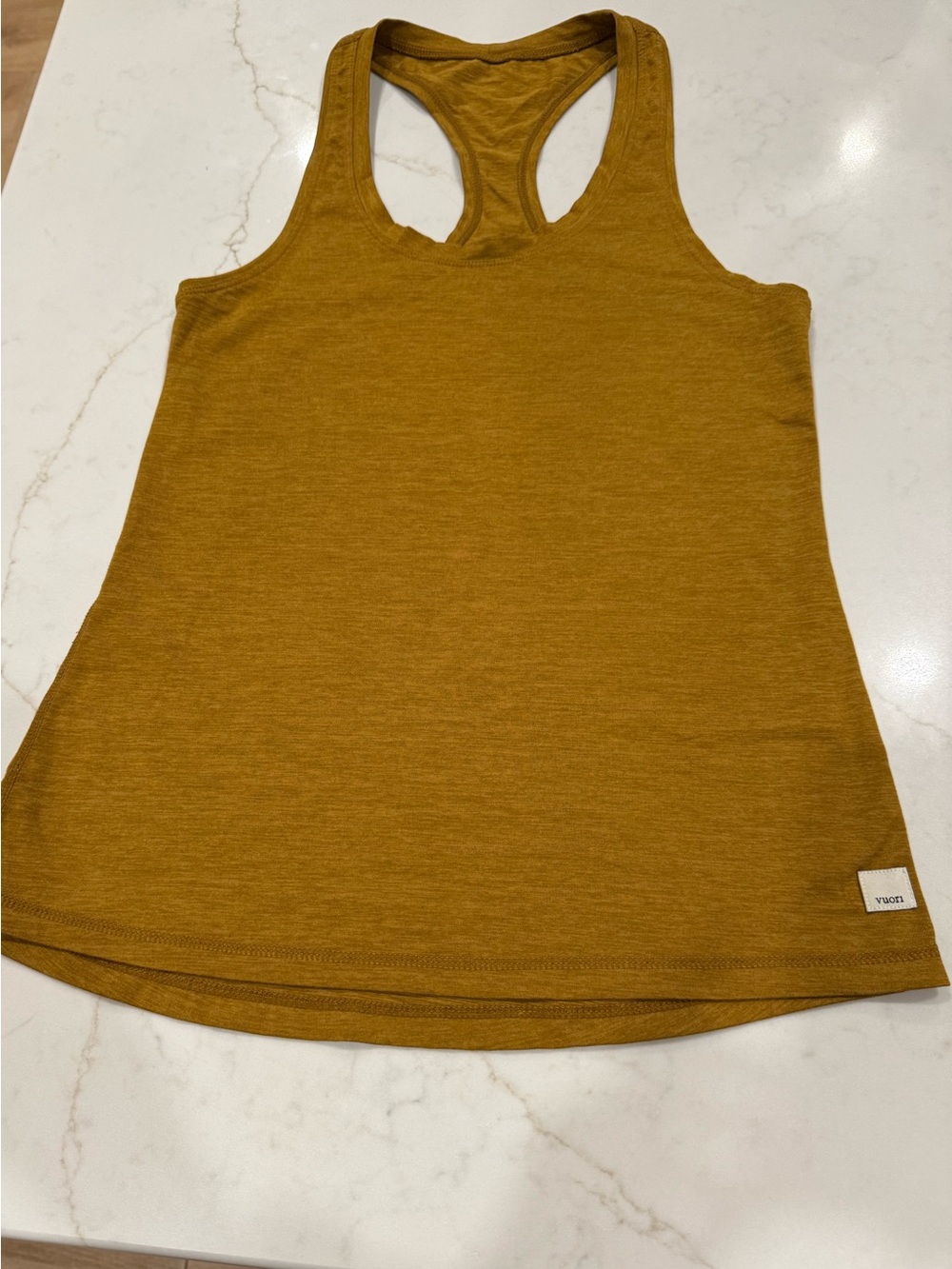 Vuori Women's Racerback Tank - Mustard Yellow